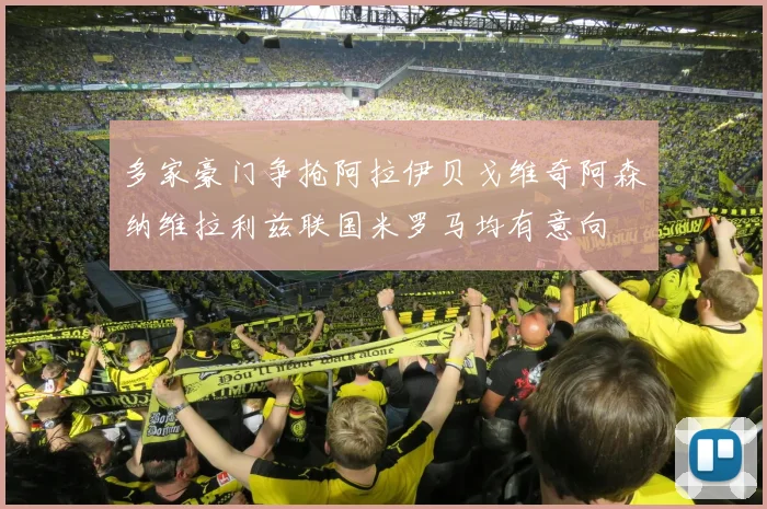 多家豪门争抢阿拉伊贝戈维奇阿森纳维拉利兹联国米罗马均有意向